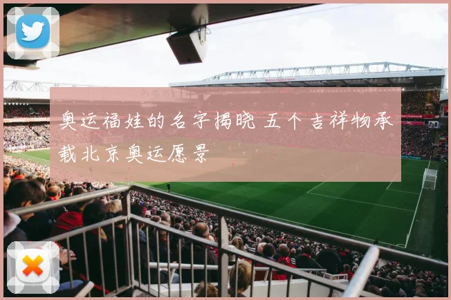 奥运福娃的名字揭晓 五个吉祥物承载北京奥运愿景